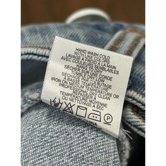 Generation Love Justine Jeans Button Fray Hem Ankle Denim Blue Size 28 NEW - Picture 9 of 11